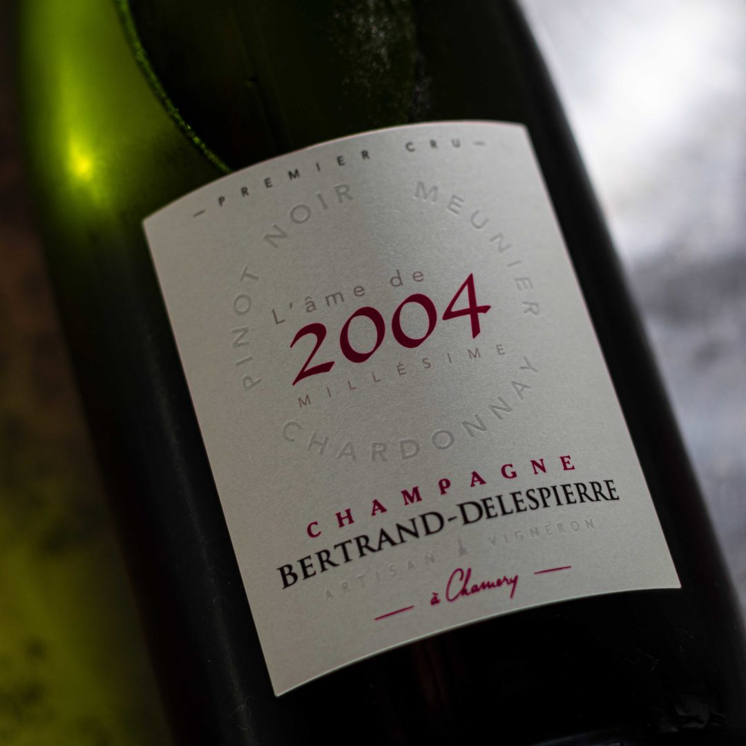 aMillésime 3 Cépages 2004 | Bertrand-Delespierre | Cuvée: Pinot Noir, Pinot Meunier, Chardonnay | Premier Cru Chamery | Montage de Reims